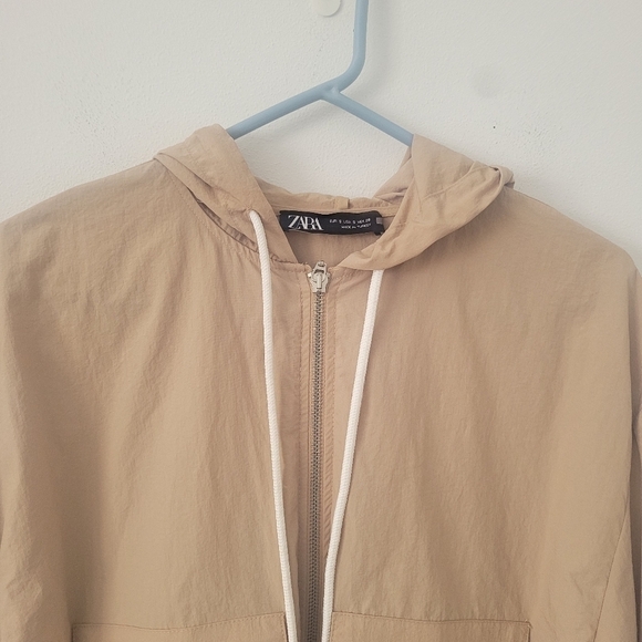 Zara Anorak Jacket Relax Fit Oversized Cropped Jacket Size Small - Picture 6 of 16